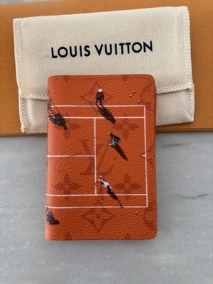 NIB Louis Vuitton Tennis Pocket Organizer - Brick Red - NEW - Made