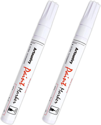White Paint Pens Marking Pens Permanent Markers - 2 Pack Oil Based Waterproof Ma