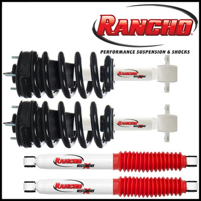Rancho RS5000X Front Struts & Rear Shocks 2014-2018 Silverado Sierra 1500 4WD