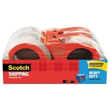 Scotch 3850 Packaging Tape with Dispenser, 1.88" x 54.6 yds, Clear, 4/Pack
