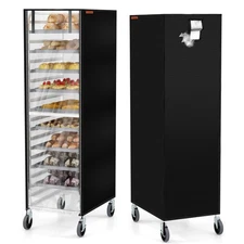 Bun Pan Rack Cover, 23"X28"X61" Bakery Bread Speed Rack Cover With Zipper and...