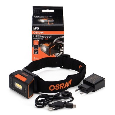 OSRAM LEDinspect Stirnlampe Kopflampe Wiederaufladbar Bewegungssensor AKKU USB