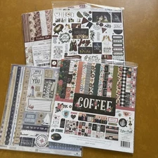 Echo Park Paper Scrapbook Kit Lot 12X12 : Coffee, Nautical, Oh Holy Night NEW