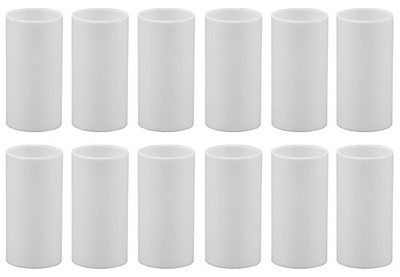 Creative Hobbies 1.75'' White Plastic Candle Covers Sleeves Chandelier Socket Cov