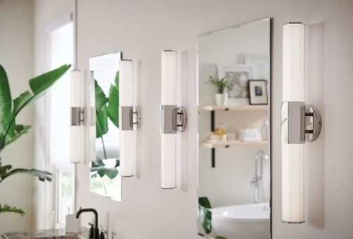 Hinkley Lighting 51152 Nickel Facet 2-Light 26"W Integrated Led Bath Bar - Picture 3 of 4