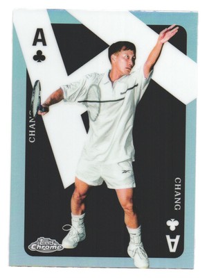 2024 Topps Chrome Tennis Trading Card Aces Michael Chang