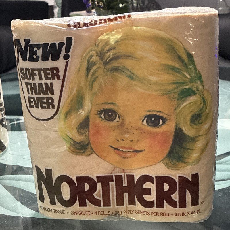 Northern Toilet Paper 4 Rolls 2-Ply 380 Sheets/Roll Pastel Bathroom Tissue
