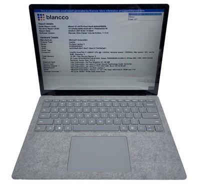 Microsoft Surface Laptop 3 13'' 2K  i7-1065G7  @ 1.30GHz 16GB 256GB *Grade C*