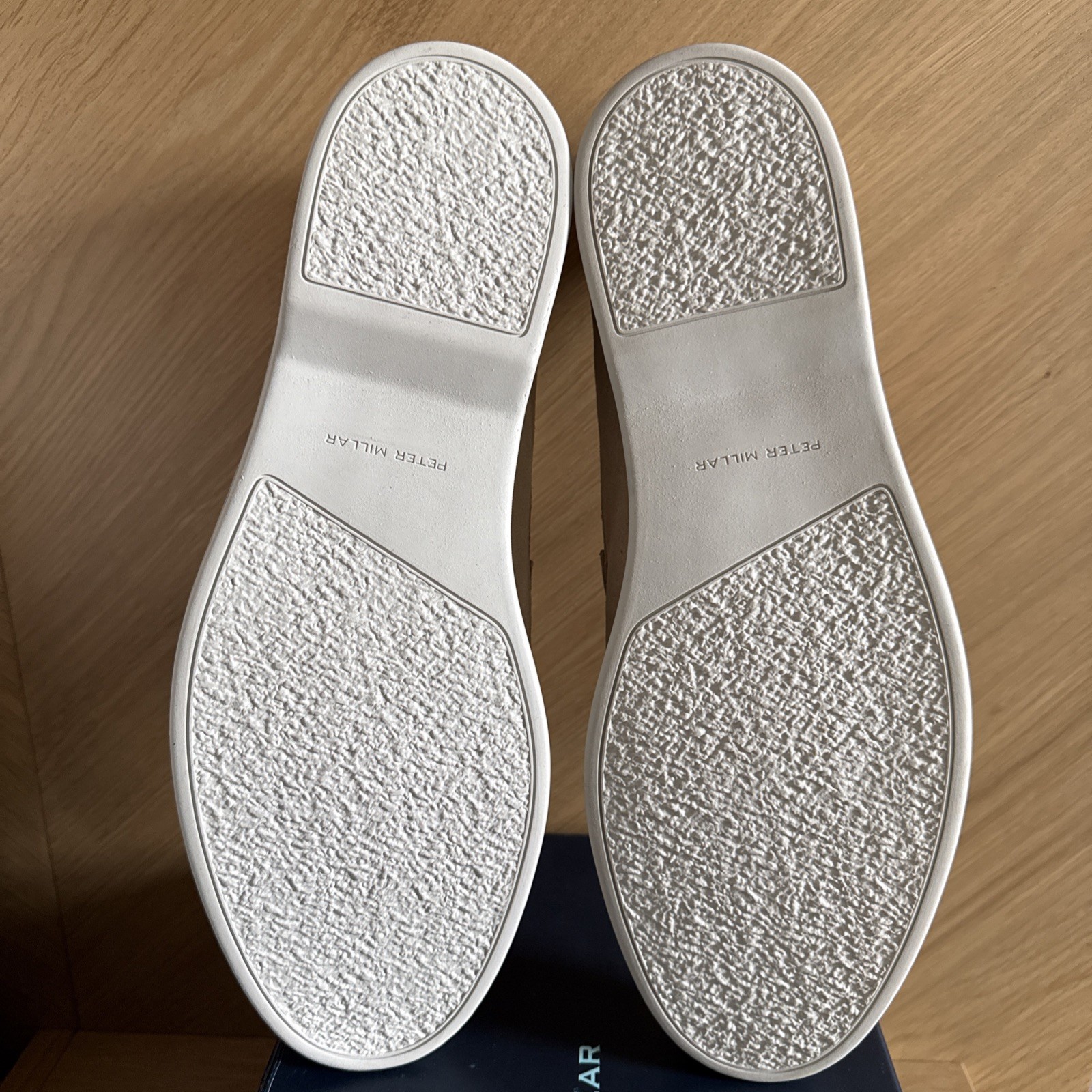 NEW MENS PETER MILLAR EXCURSIONIST PENNY LOAFER SHOES, 11.0 MEDIUM, SAND