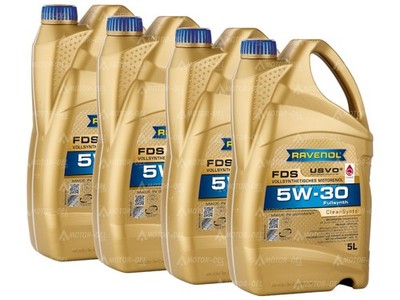 20 (4x5) Liter RAVENOL FDS SAE 5W-30, ACEA A5/B5, ACEA A7/B7, API CF, API SP