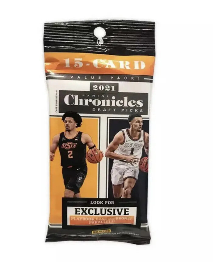 2021 Panini Chronicles NBA Draft Picks Value pack, 15 cards per