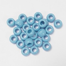 Baby Blue 9x6mm Pony Beads USA 500PC Jolly Store Crafts