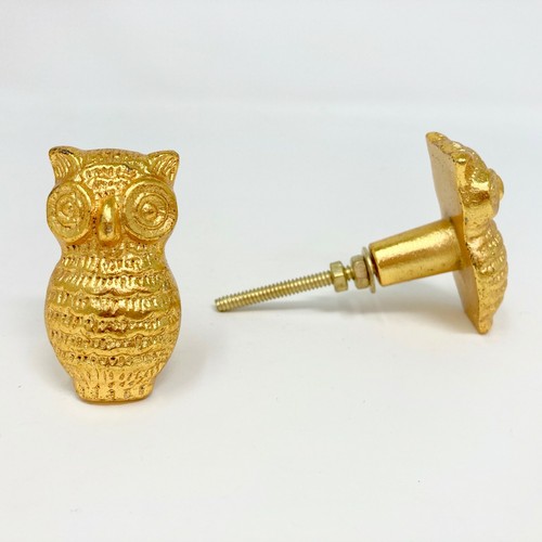 Gorgeous GOLD OWL Door Knob made from Metal - Drawer Door Kitchen Bedroom - Picture 3 of 7