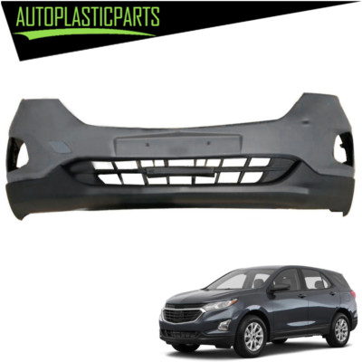 Front Upper Bumper Cover + Lower Grille Grill For 2018 19 2020 Chevrolet Equinox