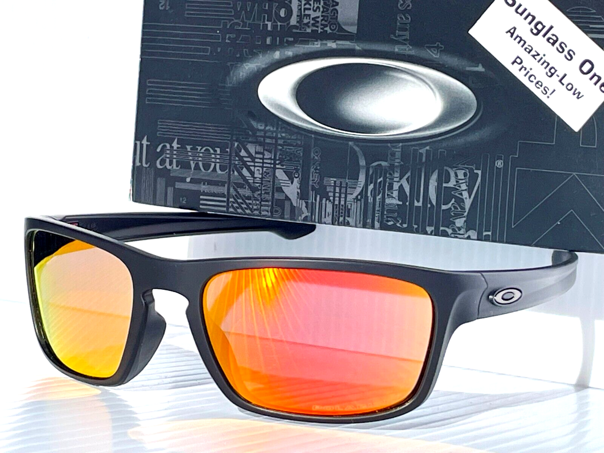 NEW Oakley SLIVER STEALTH Black POLARIZED Ruby Lens Sunglass NEW Oakley SLIVER STEALTH Black POLARIZED Ruby Lens Sunglass