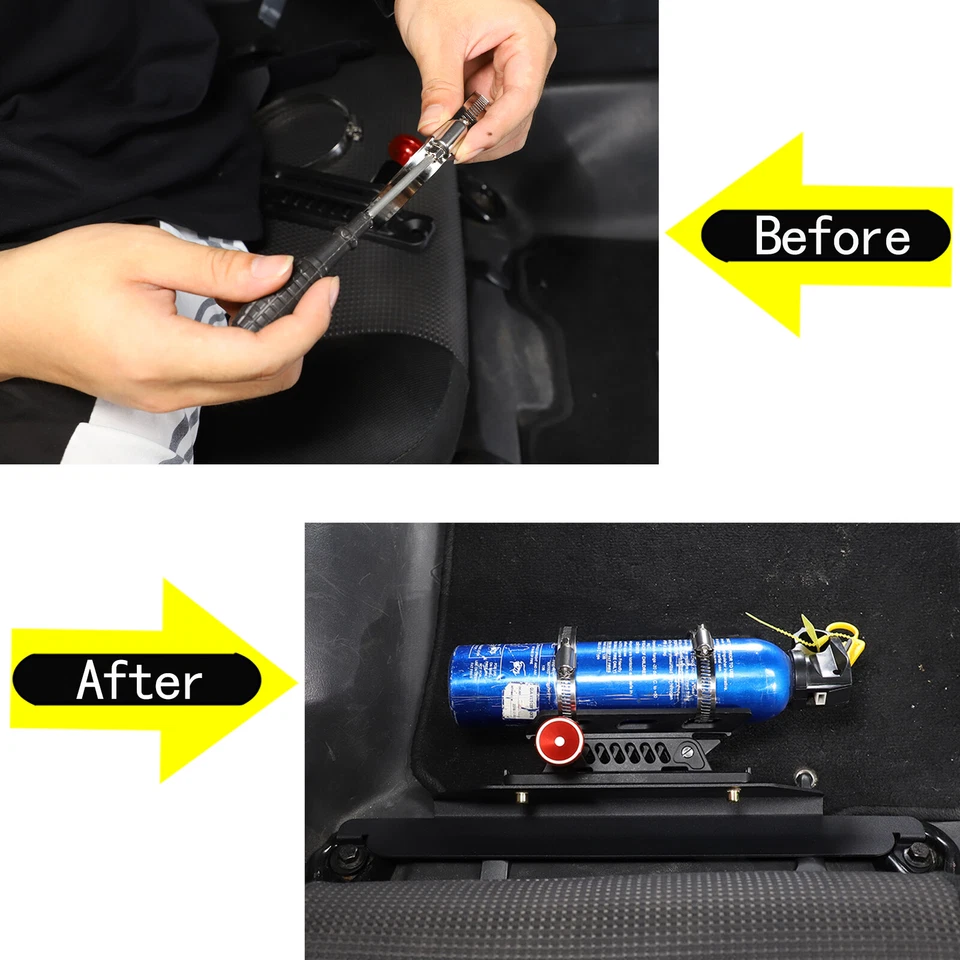 Passenger Seat Under Seat Fire Extinguisher Storage Bracket For Toyota FJ 07-21 - Image 2 of 4