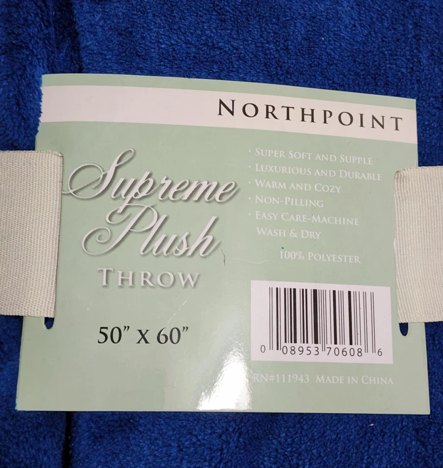 North Point Supreme Plush Throw 50 x 60 - Image 2 of 3