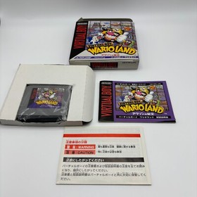 Nintendo Virtual Boy Wario Land Hidden Treasure in Video Games with box New