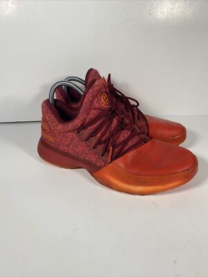 Adidas Harden Mens Tripple Red Basketball B39501 Sneaker Mens Size 8