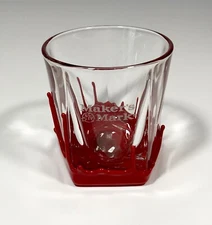 MAKER’S MARK BOURBON LIQUOR RED WAX DRIP COCKTAIL HIGHBALL OLD FASHION BAR GLASS