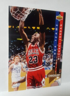 1992-93 Michael Jordan Upper Deck Basketball All NBA Team Insert