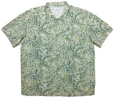 COLUMBIA Hombre Manga Corta Trollers Mejor Camisa FM7011 Helechos Verdes Floral XL
