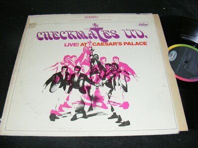 CHECKMATES Ltd. Live At Caesar's Palace STEREO LP Capitol Rainbow Labels POP R&B