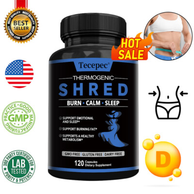 SHRED Fat Burner Powerful Thermogenic Weight Loss Relax Sleep Support NEW