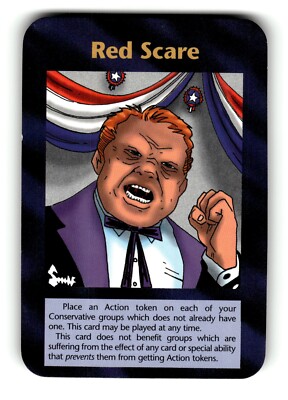 Red Scare Card Limited INWO Illuminati New World Order Game 