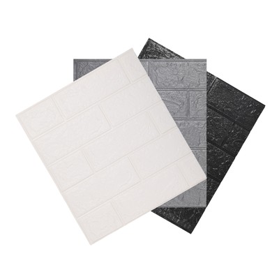 10pcs 3D Wall Panels Peel and Stick Wallpaper Foam Brick Stone Wall Decor Tiles