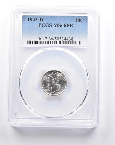 1943-D Mercury Dime MS66 FB PCGS *4599
