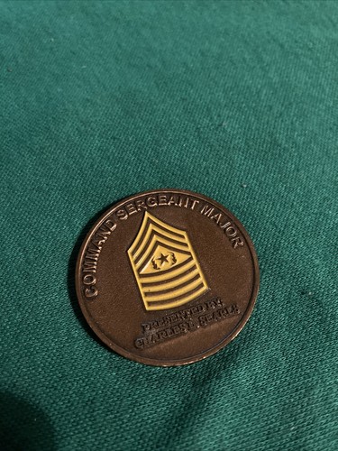 Vintage Command Sergeant Major US Volunteers Coin