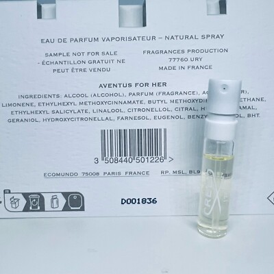 Creed Aventus for Her Eau de Parfum Sample Spray 2ml Official