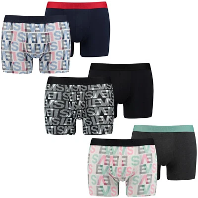 LEVI'S Levis Mens All Over Logo Boxer Brief/ Shorts (2-Pack)