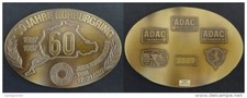 RARE ! PLAQUE MOTO 60 ANS DU CIRCUIT NURBURGRING - ALLEMAGNE - GERMANY - MEDAILL