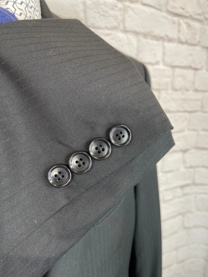 Новый IZOD мужской черный полоски Athletic Fit костюм Sport пальто Blazer куртка размер 42S - Изображение 3 из 4