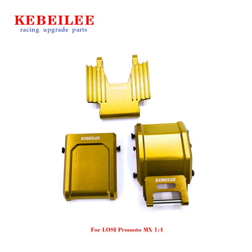 KEBEILEE CNC Aluminum7075 Skid Plate Set&Crash Structur For LOSI Promoto MX 1:4 - Picture 10 of 14