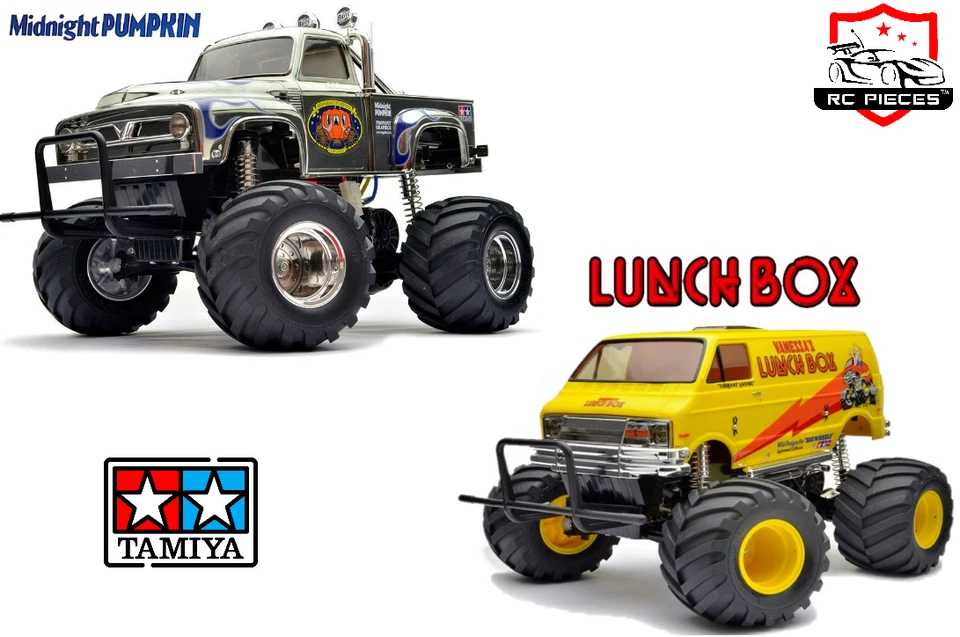 TAMIYA RC CW-01 LUNCH BOX MID NIGHT PUMPKIN ALLOY SERVO SAVER 25T GPM UPGRADE - Image 2 of 2
