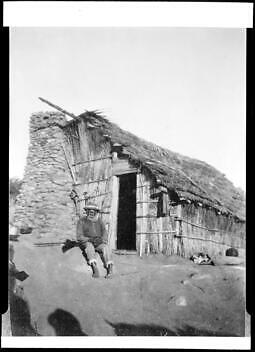 Paiute Indian Hut Near Bishop In Inyo County 1905 California - Old Photo