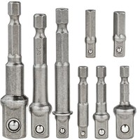 "Stecknuss Adapter Set 8 Tlg SteckschlüSsel Nussadapter Bitaufnahme 1/2\" 3/8\" 1/4"