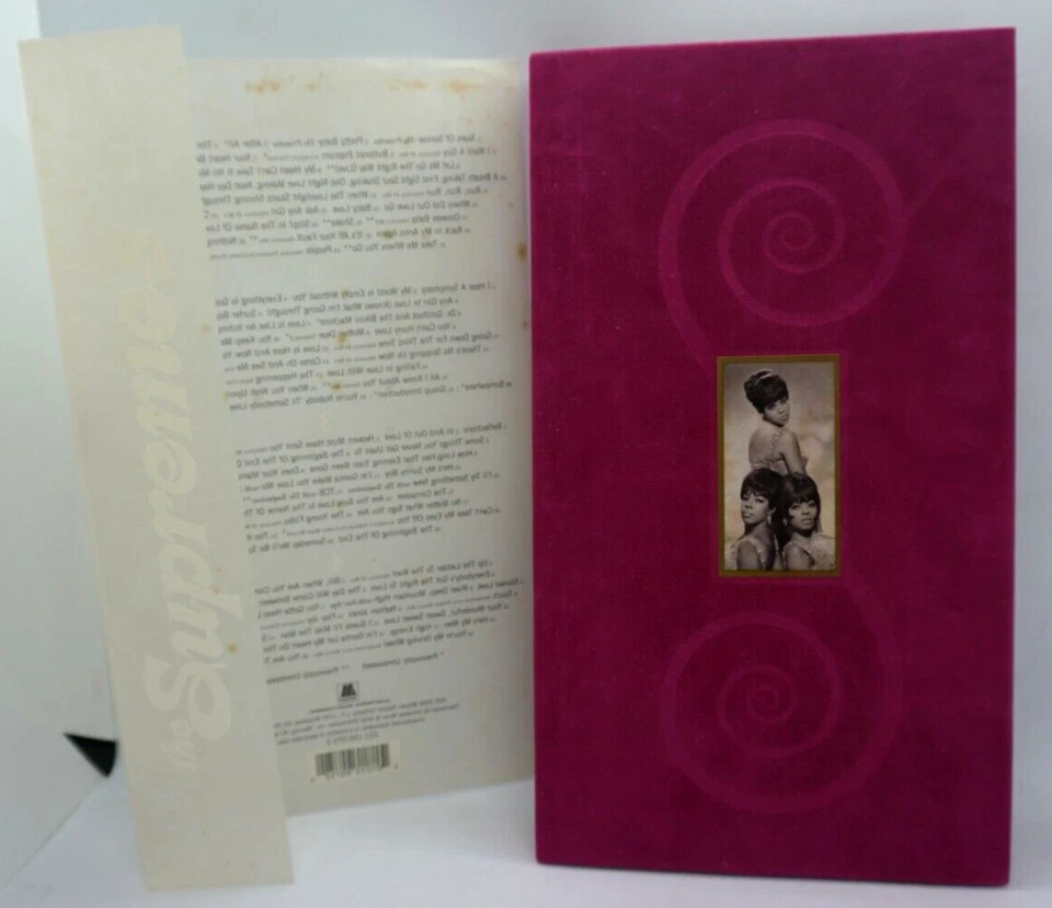 THE SUPREMES : 4CD PINK VELVET BOOK SET - DIANA ROSS - MOTOWN - RARE - Image 2 of 4