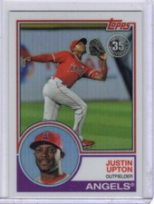 2018 Topps Silver Pack 1983 #90 Justin Upton Los Angeles Angels