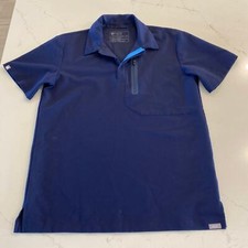 Figs Men s Performance Dothan Classic ScrubPolo Blue Size XS