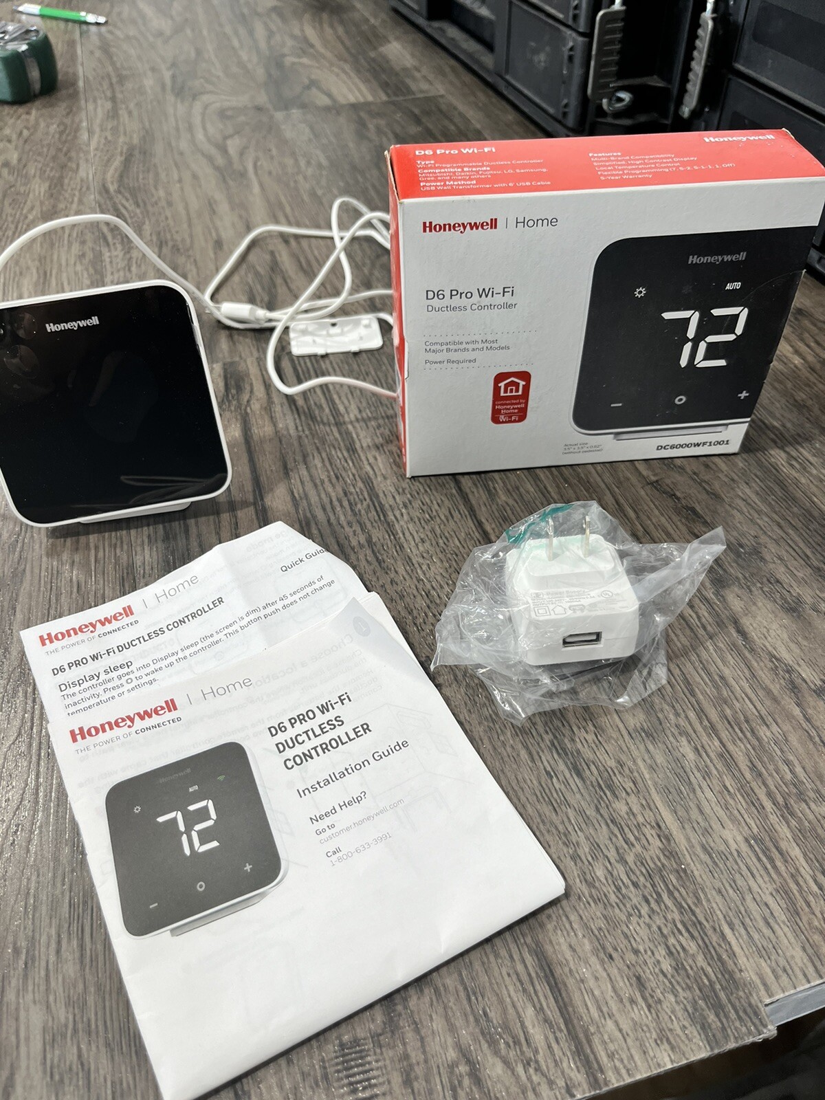 Honeywell D6 Pro Wi-Fi Ductless Controller Programmable Thermostat...