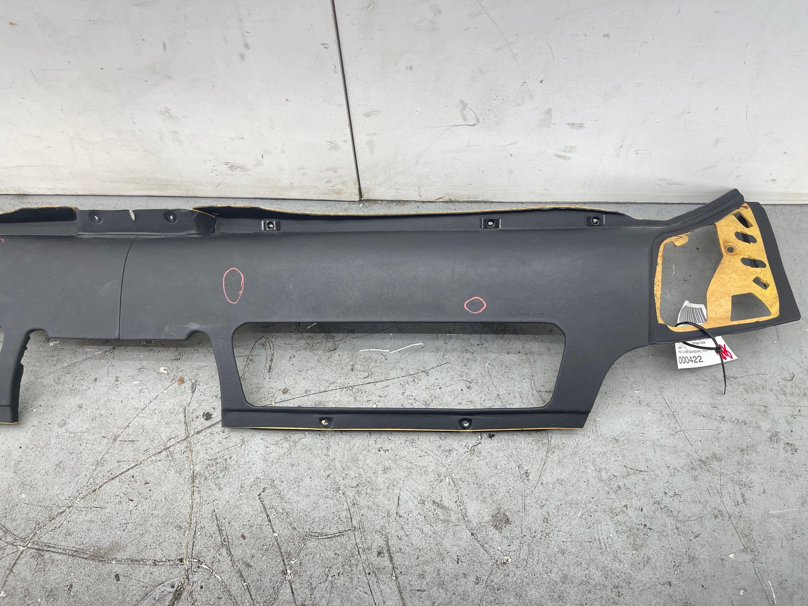 2020-2023 MCLAREN GT FRONT LOWER DASHBOARD TRIM PANEL COVER BLACK LEATHER OEM