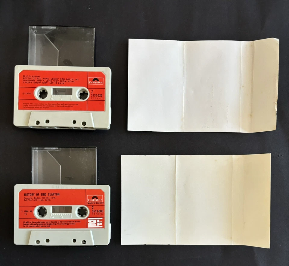 Eric Clapton - Eric Clapton 1970 Debut & 2LP History Of Eric Clapton Cassette - Image 3 of 4