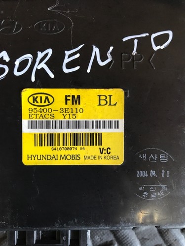 Kia Sorento 2.5 Crdi 2003-2007 Year Control Unit-Ecu 95400-3E110 - Picture 2 of 9