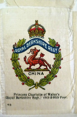 B.D.V. Zigaretten Seide - PRINZESSIN CHARLOTTE von WALES'S (Royal Berkshire Regt)