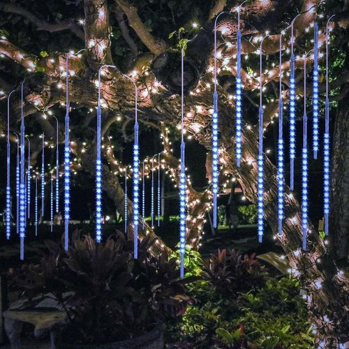 50CM LED Meteor Shower Rain Lights Connectable Christmas Wedding Tree Decoration - Picture 11 of 18