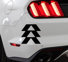 Destiny Hunter Logo Indoor Outdoor Matte Black Vinyl Decal 5.6x5.6"